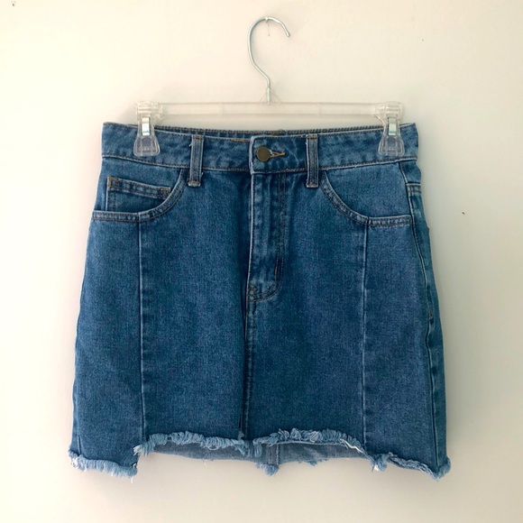 Blue denim skirt - Picture 1 of 5